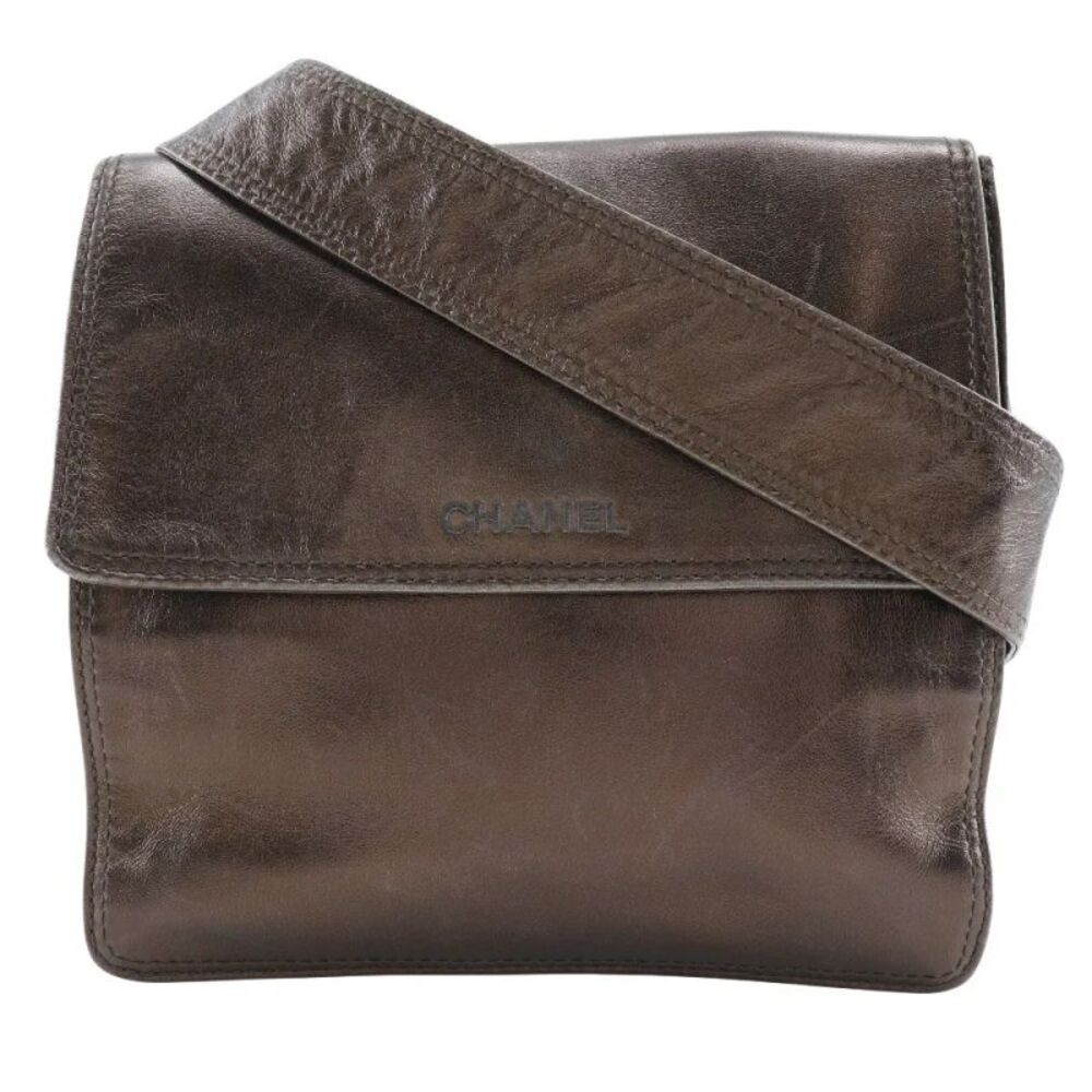 Chanel Vintage Leather Brown Leather Shoulder Bag Bag